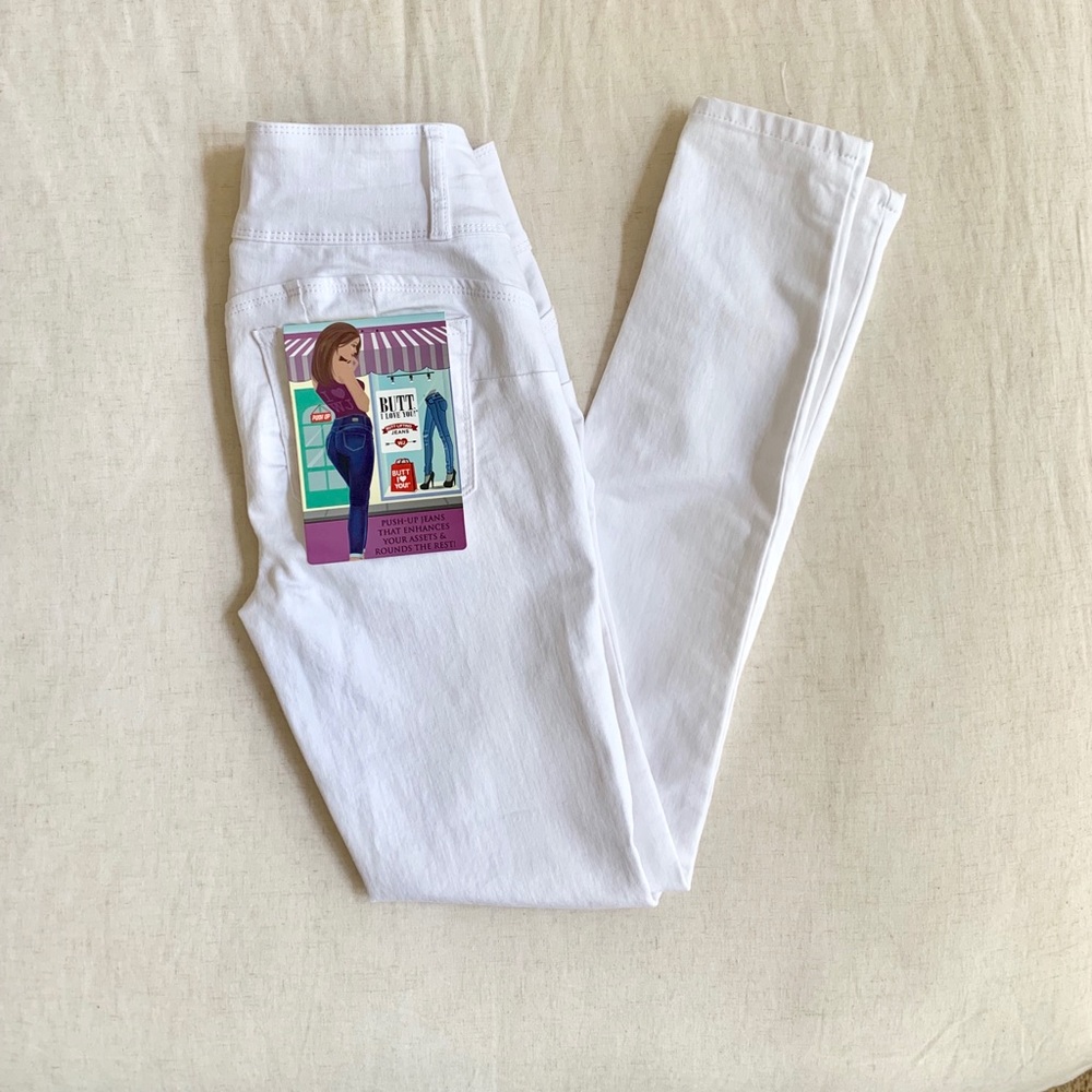 NWT!  Wax Jeans WHITE SKINNY JEANS